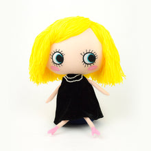 Load image into Gallery viewer, Plush Black Dressed Doll